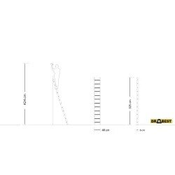 Alumiiniumredel Drabest PRO, 1x8, (150 kg) 1 Alumiiniumredel Drabest PRO, 1x8, (150 kg) 1