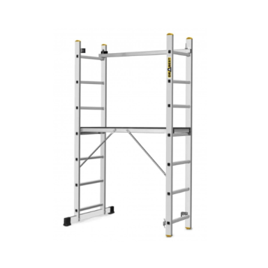 Aliuminio kopėčios - pastoliai DRABEST 2x7, platforma 46x150 cm (AL-DR-RU-2X7-PRO+H) Aliuminio kopėčios - pastoliai DRABEST 2x7, platforma 46x150 cm (AL-DR-RU-2X7-PRO+H)