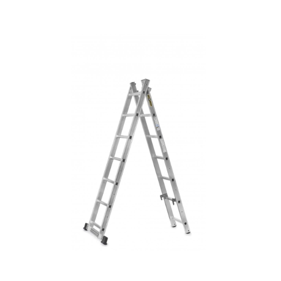 Aliuminio kopėčios - pastoliai DRABEST 2x7, platforma 46x150 cm (AL-DR-RU-2X7-PRO+H) 2