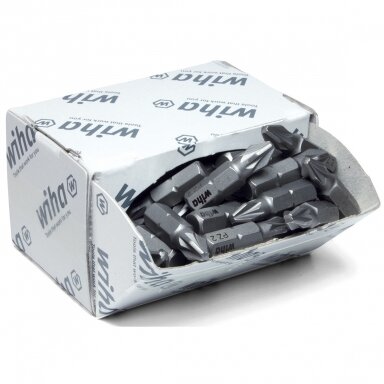 Antgaliai WIHA Standart 25 mm, PZ2 (50 vnt. pakuotė) Antgaliai WIHA Standart 25 mm, PZ2 (50 vnt. pakuotė)