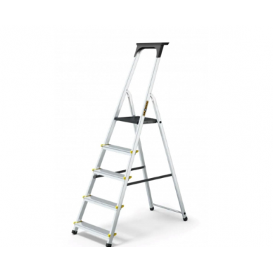 Majapidamisredel DRABEST ALD5 PRO 150 kg, ühepoolne riiuliga, 5 astet (DR-AL-D5-PRO-Ż+CZ+P) Majapidamisredel DRABEST ALD5 PRO 150 kg, ühepoolne riiuliga, 5 astet (DR-AL-D5-PRO-Ż+CZ+P)