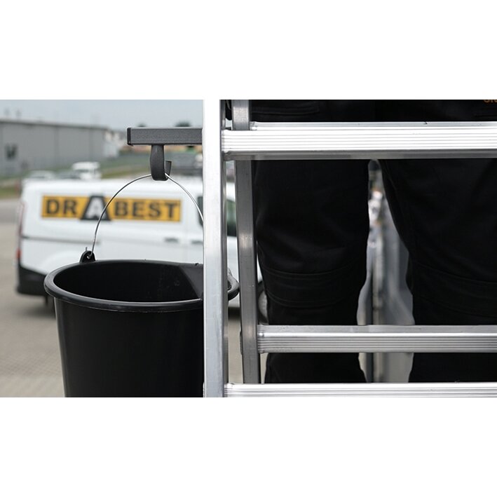 Daugiafunkcinės aliuminio kopėčios, Drabest HOME 3x11, 150 kg 8