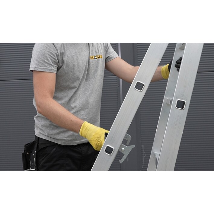 Daugiafunkcinės aliuminio kopėčios, Drabest HOME 3x11, 150 kg 5