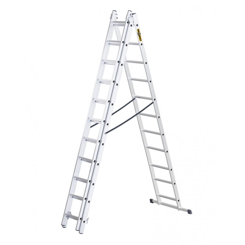 Daugiafunkcinės aliuminio kopėčios, Drabest HOME 3x11, 150 kg 1 Daugiafunkcinės aliuminio kopėčios, Drabest HOME 3x11, 150 kg 1
