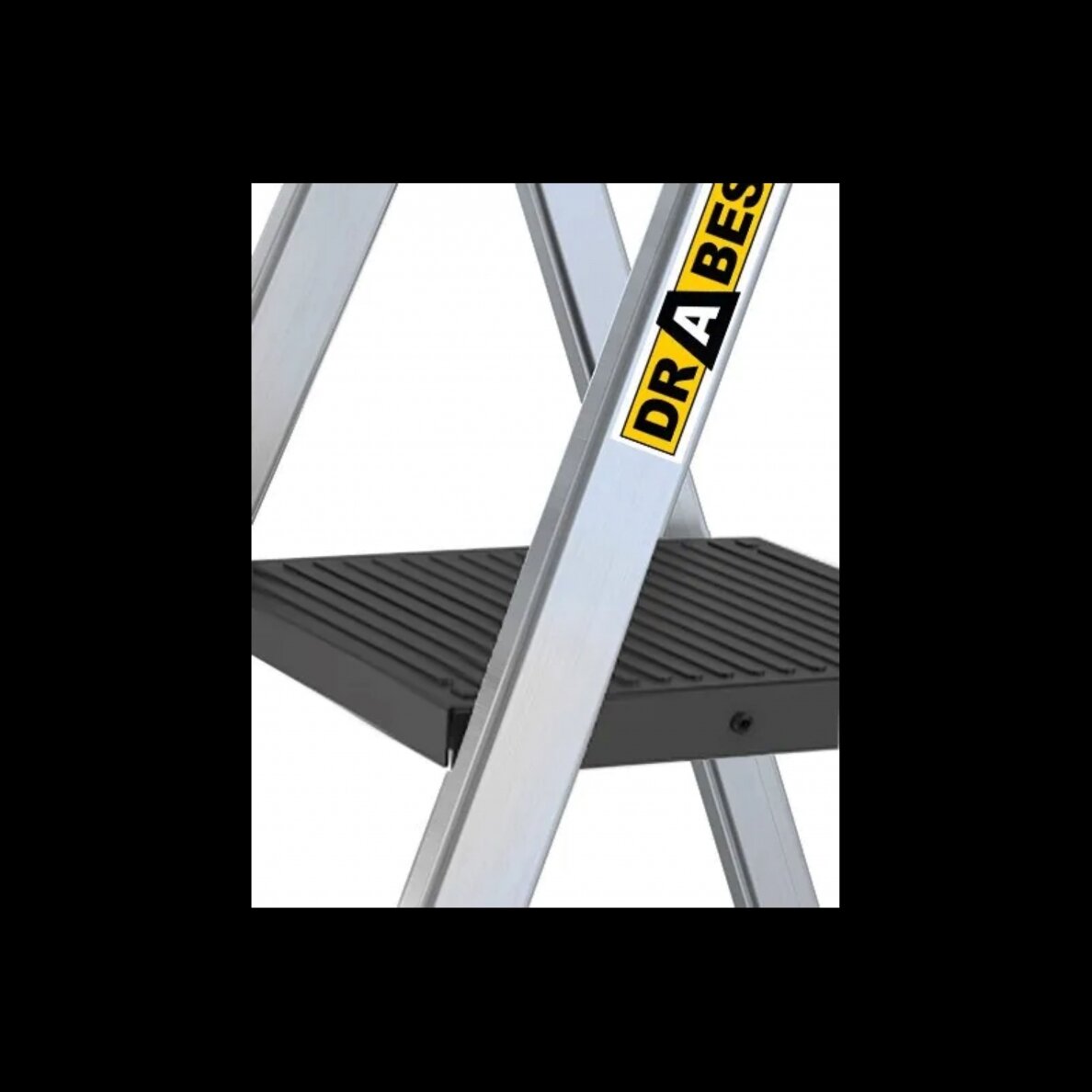 DRABEST PRO alumiiniumredel riiuliga, 3 astet, 150 kg 4