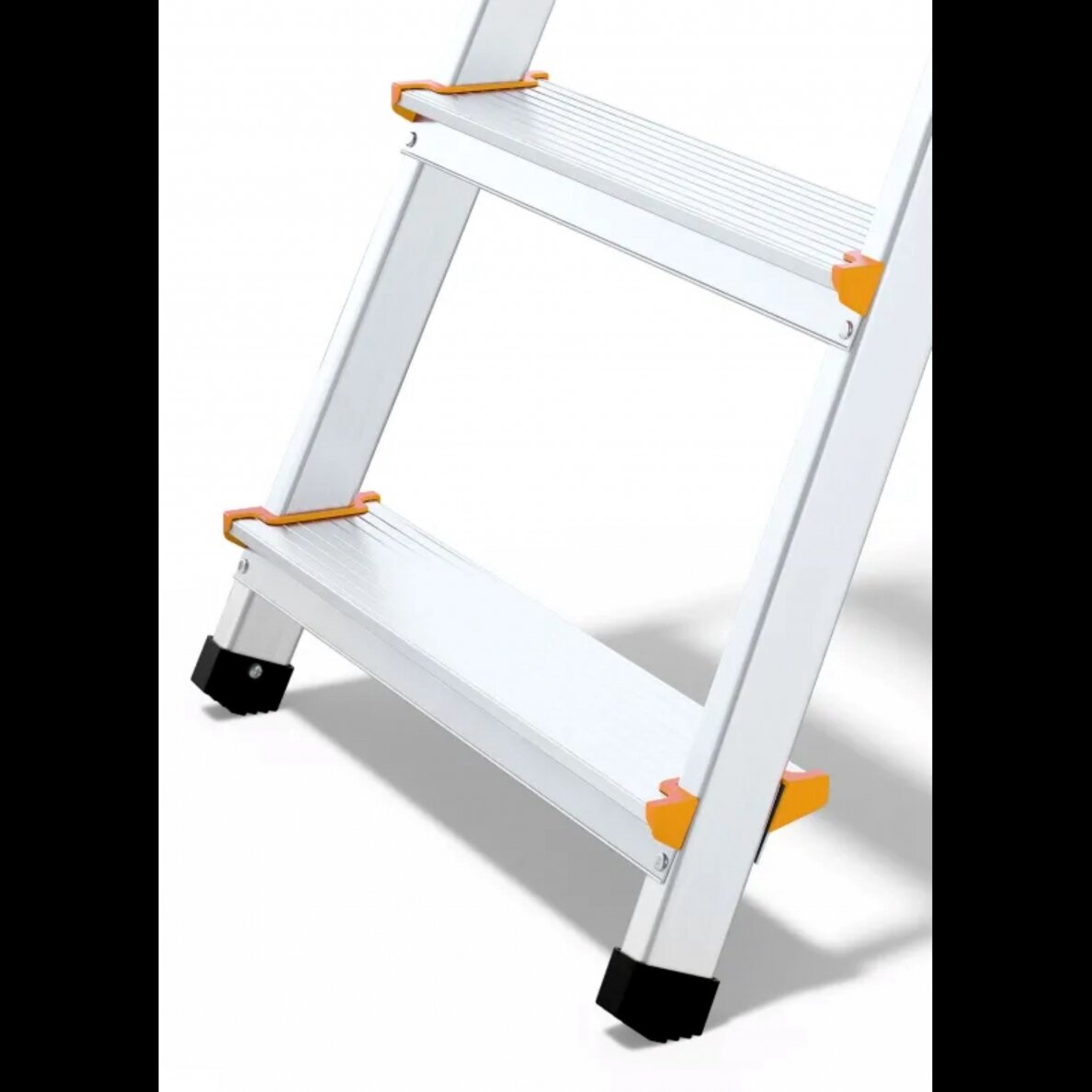 DRABEST PRO alumiiniumredel riiuliga, 6 astet, 150 kg 2