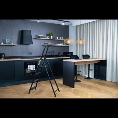 DRABEST HOME terasredel, 4 astet, 125 kg, must 3