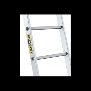 DRABEST PRO alumiiniumredel, 6 astet, 150 kg 2 DRABEST PRO alumiiniumredel, 6 astet, 150 kg 2
