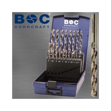 Grąžtų rinkinys BOHRCRAFT KE13 HSS-E ABS-Box /1-13x0,5/25 vnt. Grąžtų rinkinys BOHRCRAFT KE13 HSS-E ABS-Box /1-13x0,5/25 vnt.