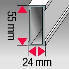 Gulsčiukas BMI Alustar su magnetais (200 cm) 2