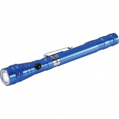 HEYTEC teleskopinis LED žibintuvelis  170-570 mm, mėlynas