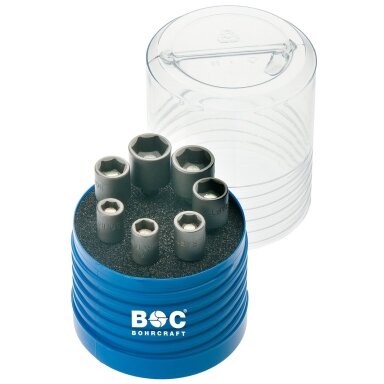 Magnethoidikute komplekt Bohrcraft 1/4, 7 tk.
