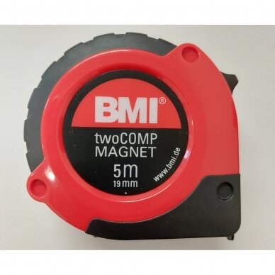 Ruletė BMI twoCOMP su magnetu (5 m)