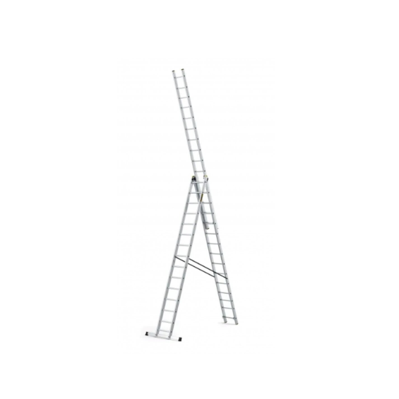 Kolmeosaline multifunktsionaalne redel DRABEST "PRO" 3x15 (DR-AL-DW-PRO-3X15-2K)