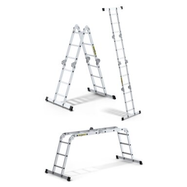 Universaalne alumiiniumredel, Drabest HOME 4x3, 150 kg Universaalne alumiiniumredel, Drabest HOME 4x3, 150 kg